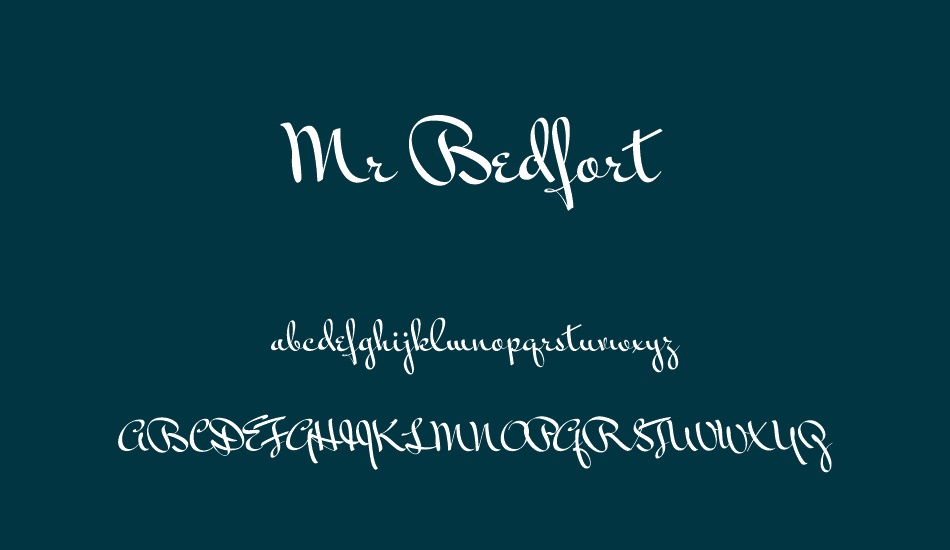 Mr Bedfort font