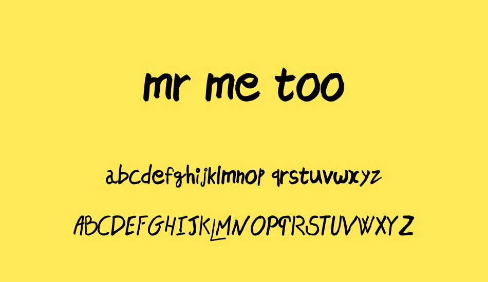 mr me too font