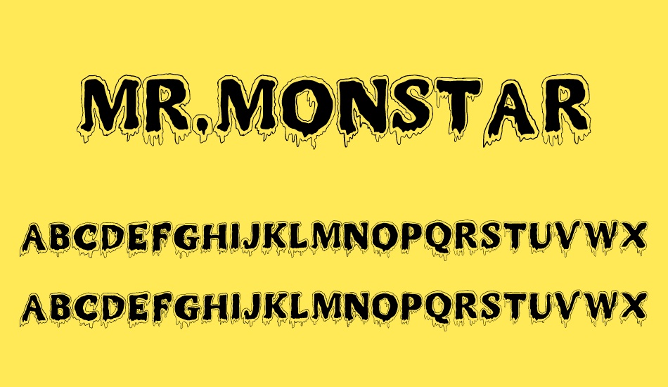 MR.MONSTAR font