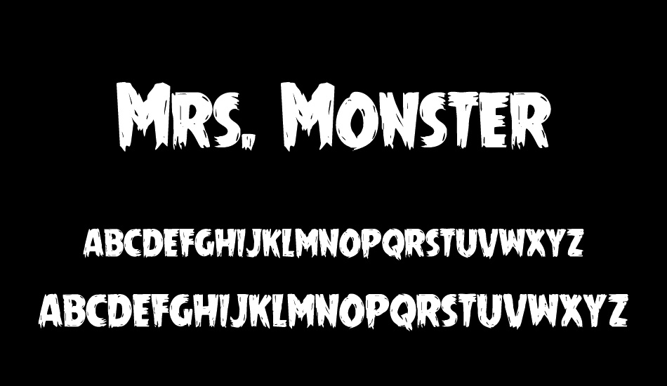 Mrs. Monster font