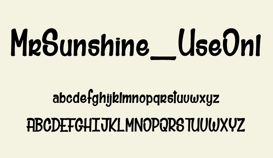 mrsunshine-personaluseonly font
