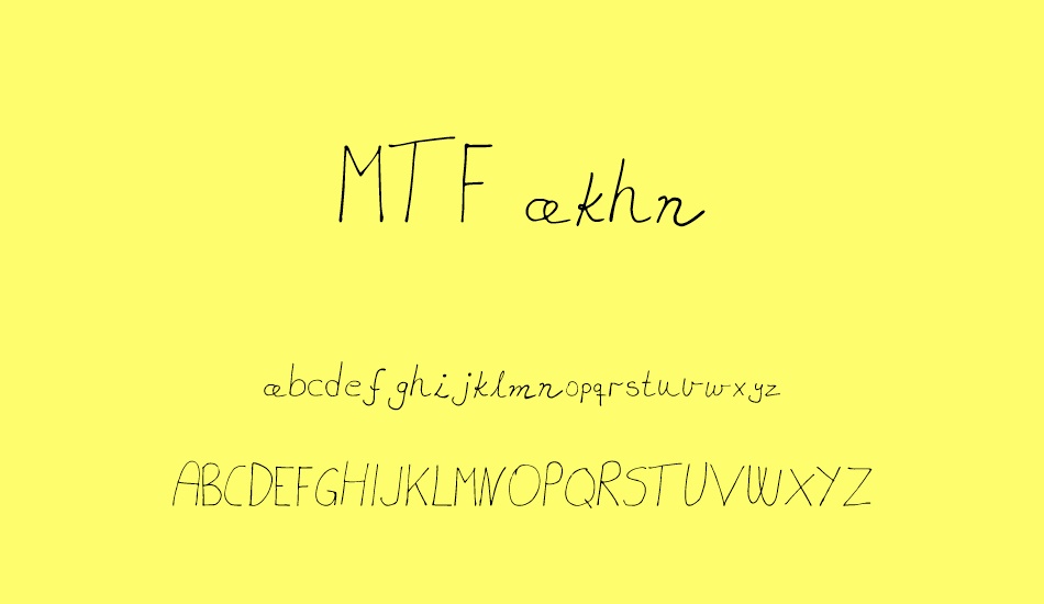 MTF akhn font