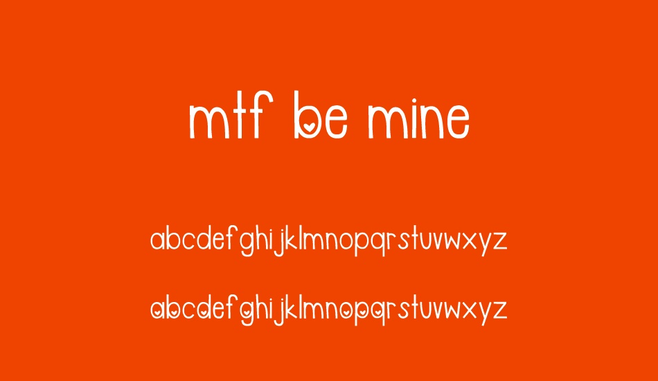 MTF Be Mine font