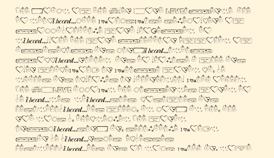 MTF i heart Sketches font 1
