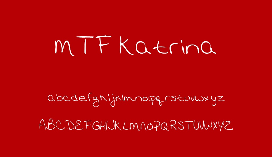MTF Katrina font