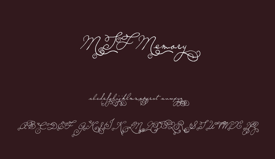 MTF Memory font