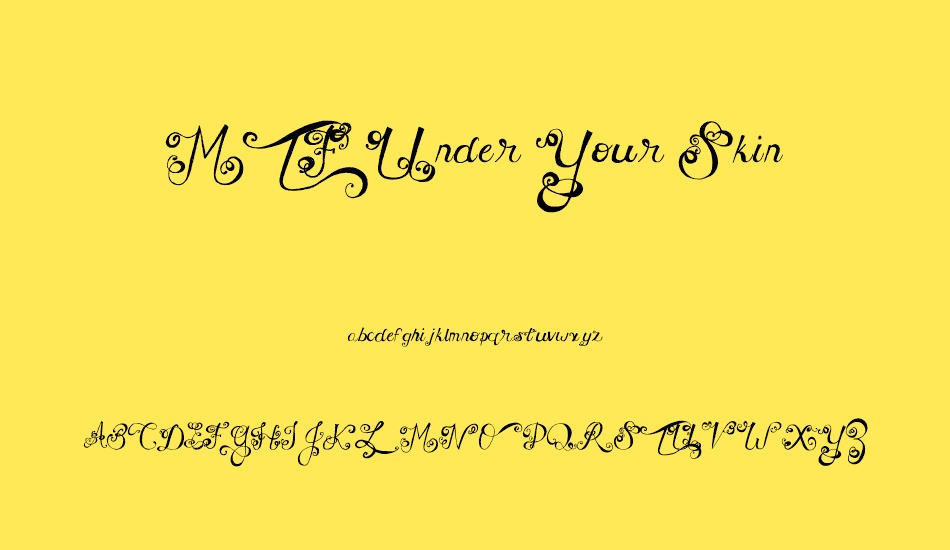 MTF Under Your Skin font