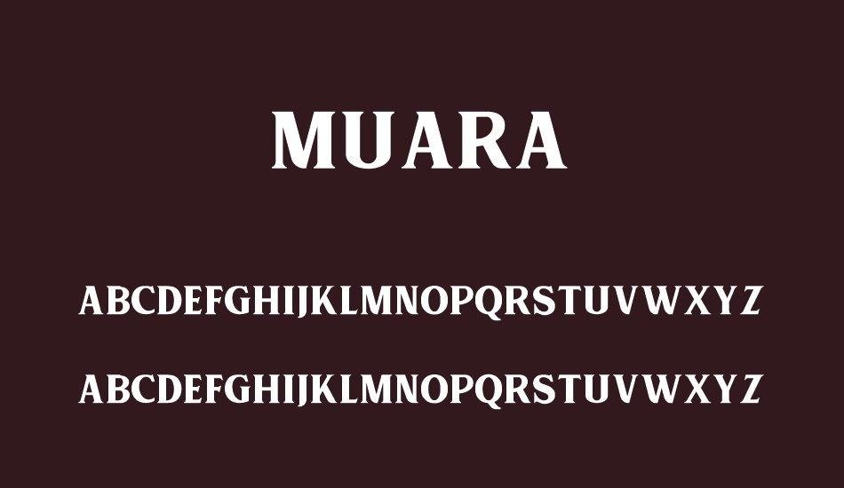 MUARA DEMO font
