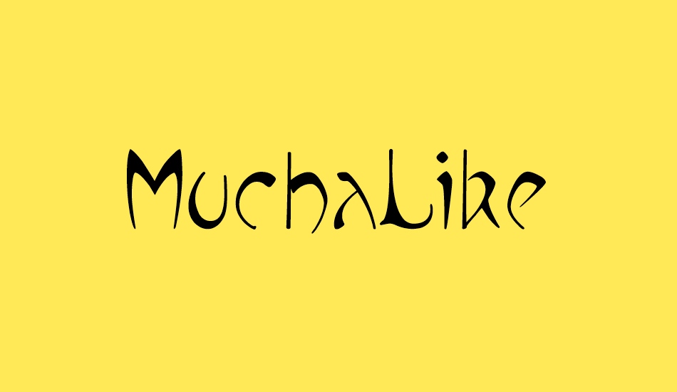 MuchaLike font big