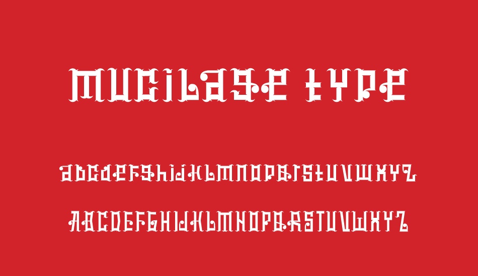 mucilage type font