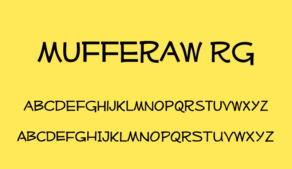 Mufferaw Rg font
