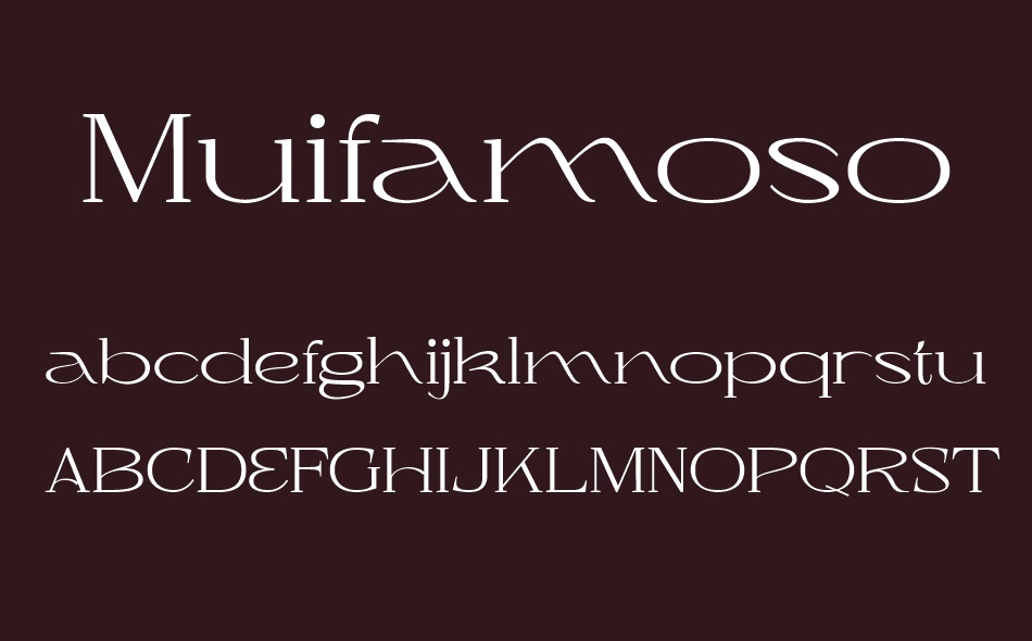 Muifamoso font