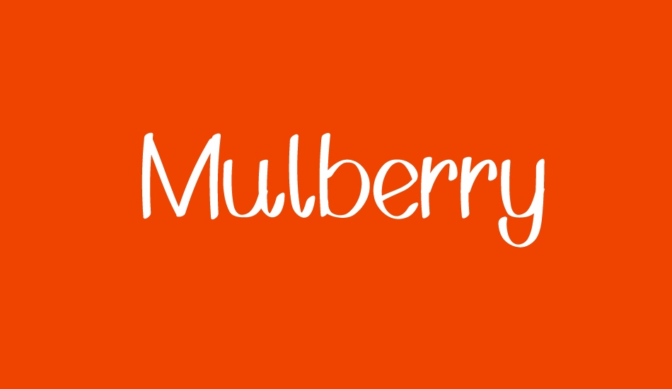Mulberry font big
