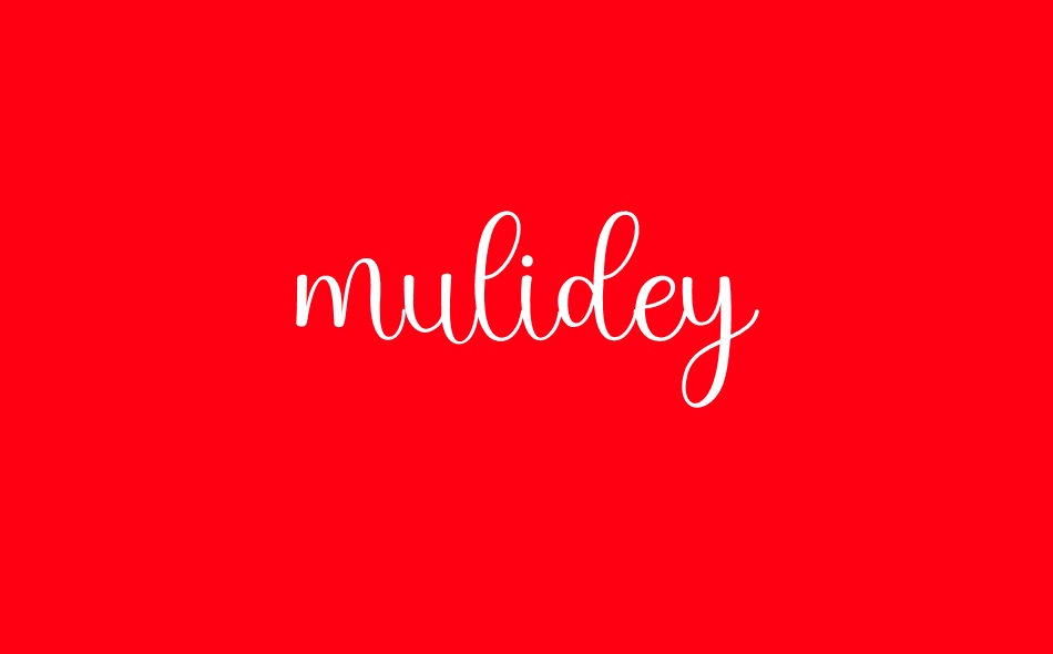 Mulidey font big