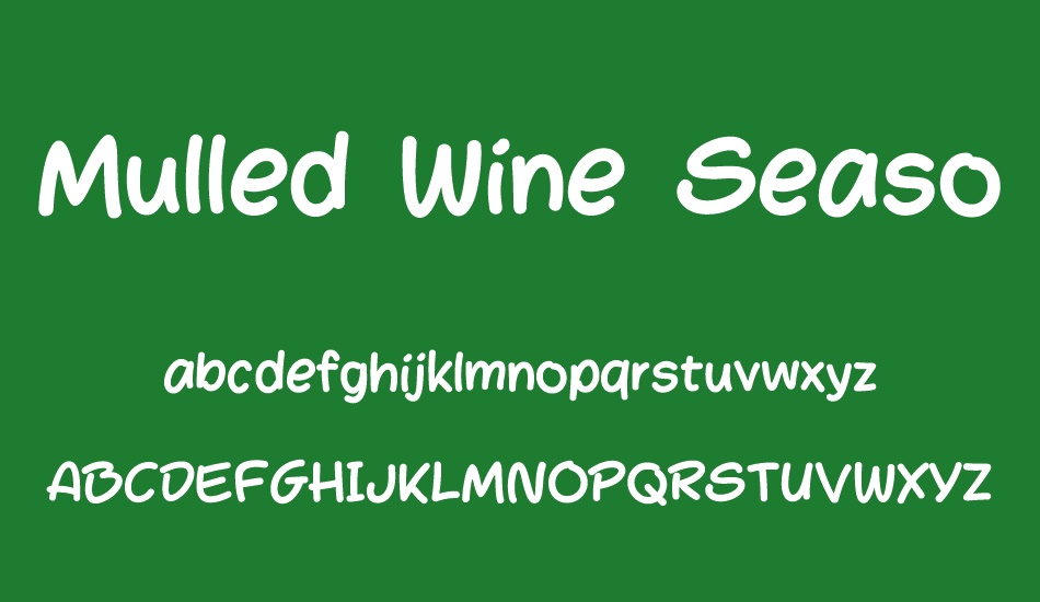 Mulled Wine Season Medium font