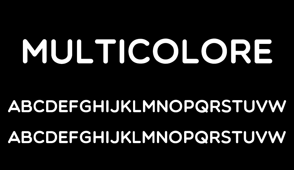 Multicolore font