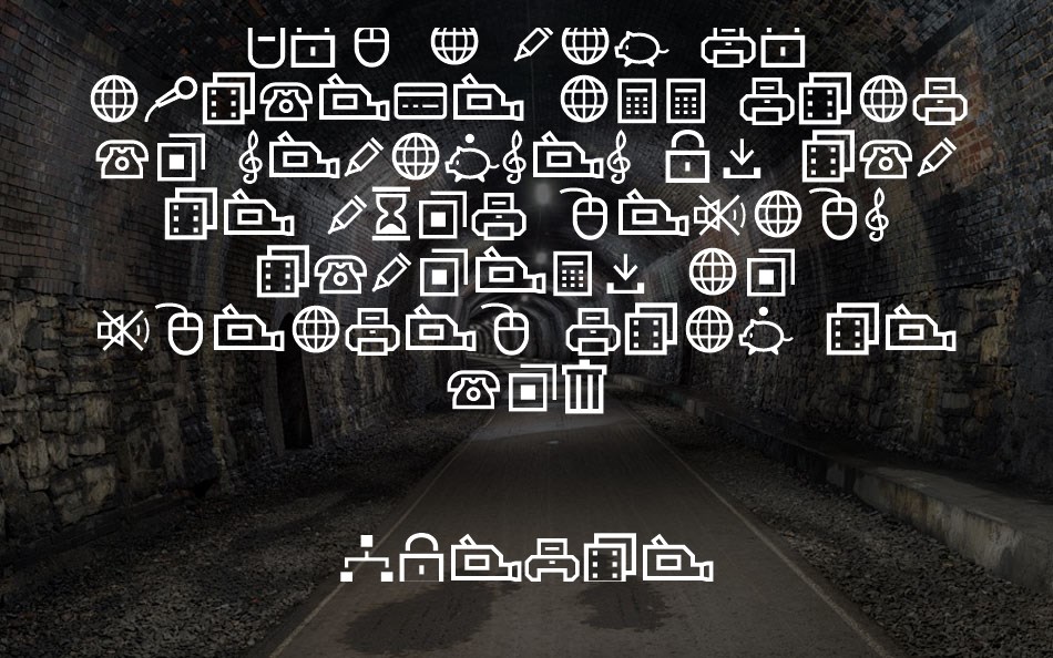 multimedia icons font text