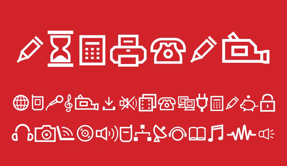 multimedia icons font