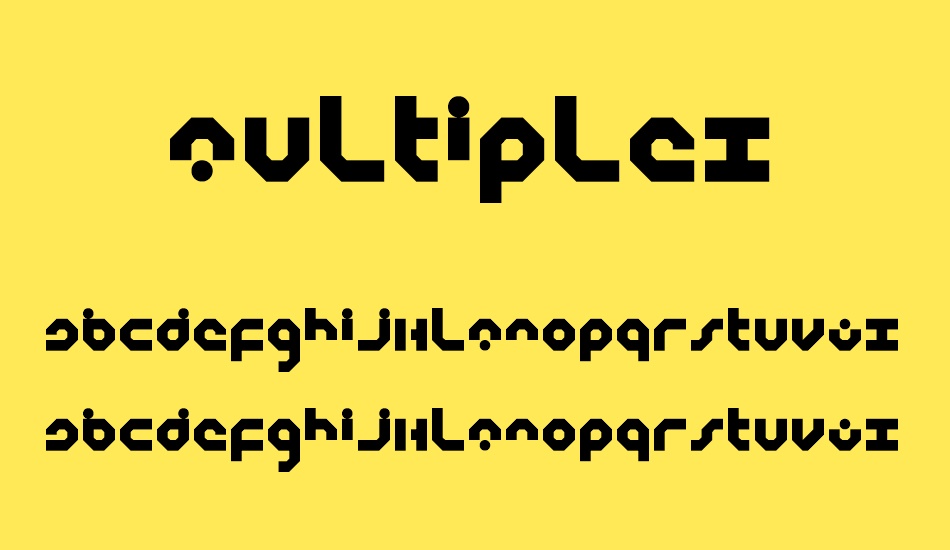 Multiplex font