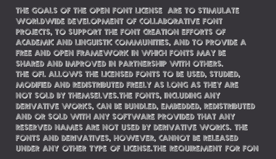 Multistrokes font 1
