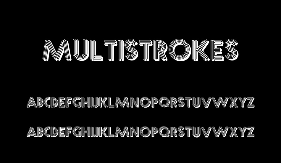 Multistrokes font