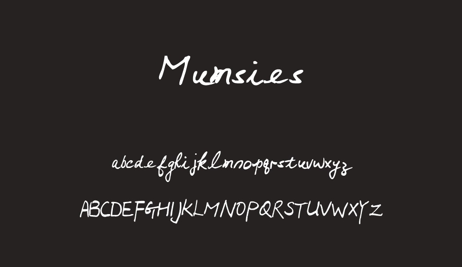 Mumsies font