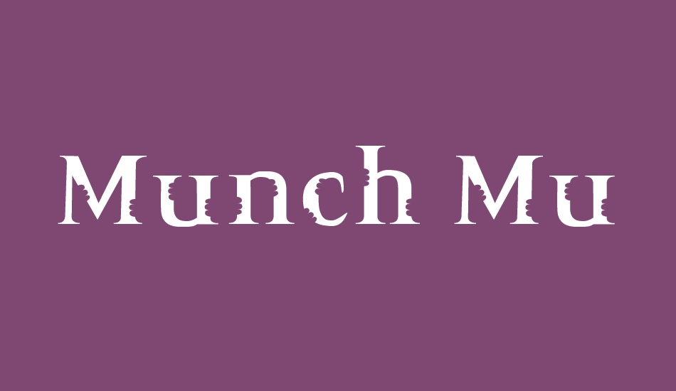 Munch Munch font big