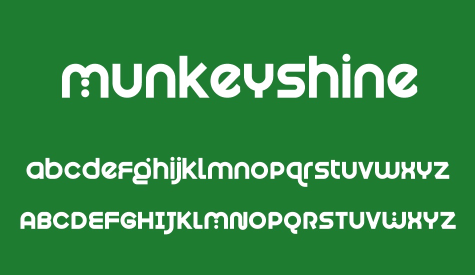 Munkeyshine font