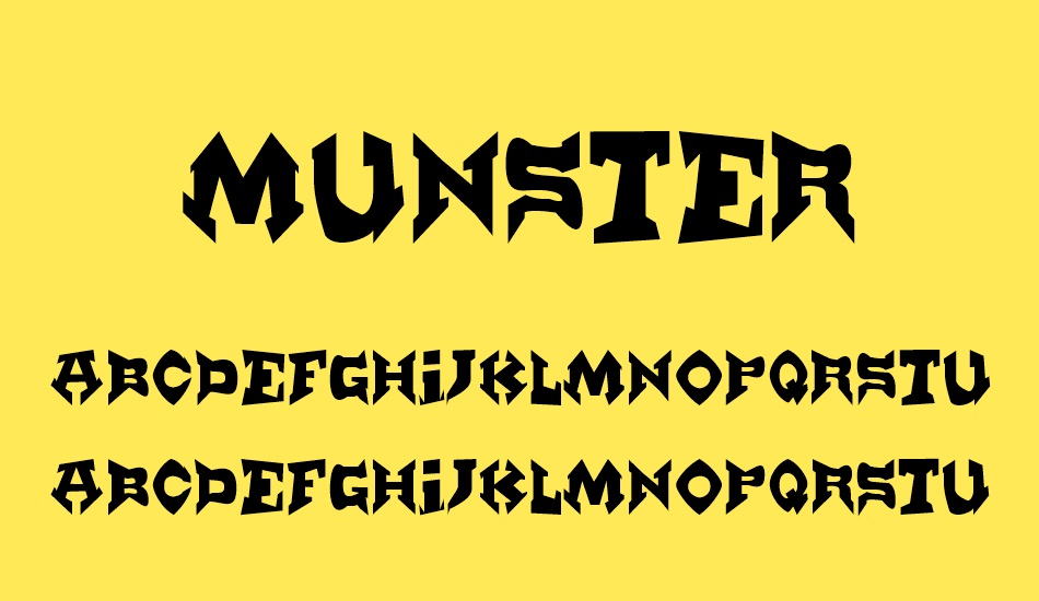 Munster font