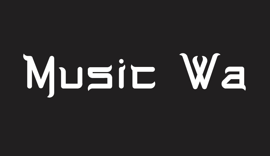 Music Warrior font big