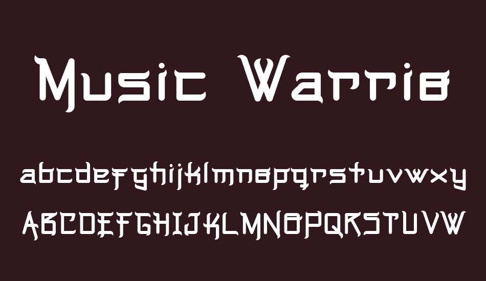 Music Warrior font