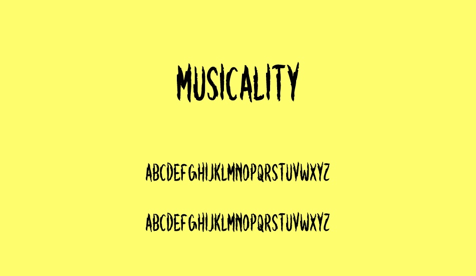 Musicality font