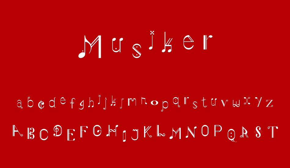 Musiker font