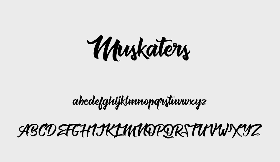 Muskaters font