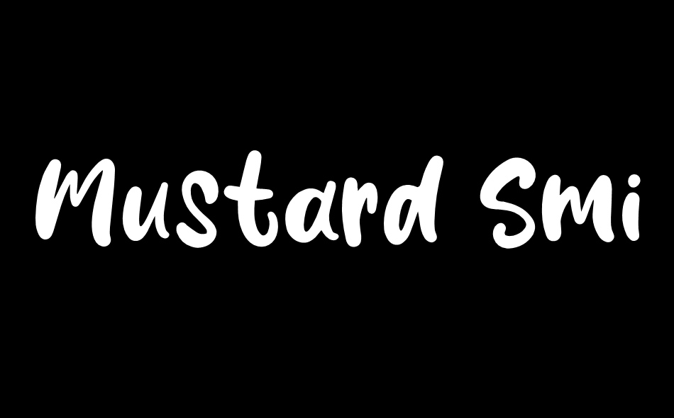 Mustard Smile font big