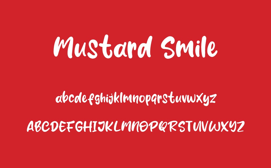 Mustard Smile font