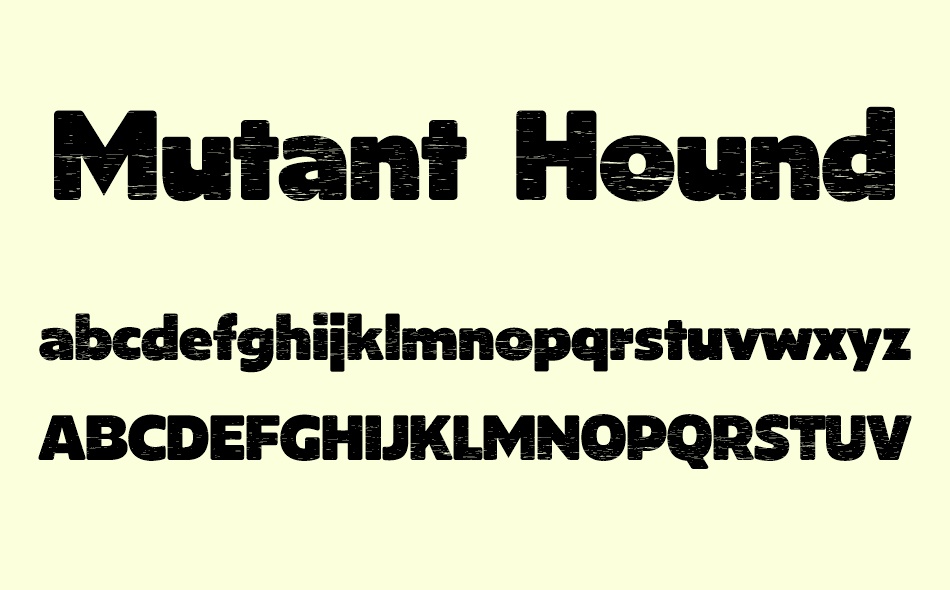Mutant Hound font