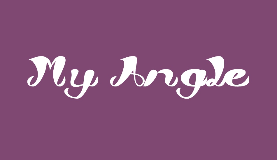 My Angle font big