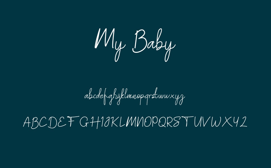 My Baby font