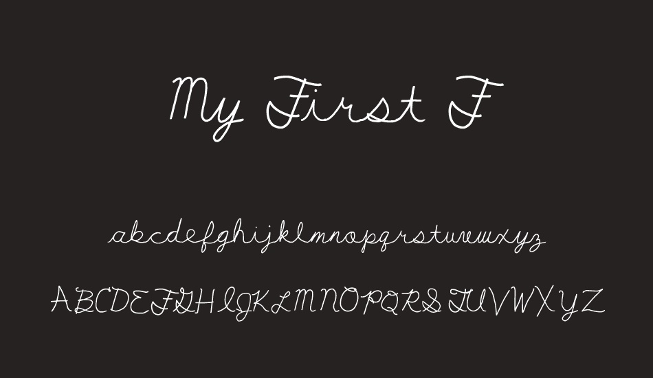 My First F font