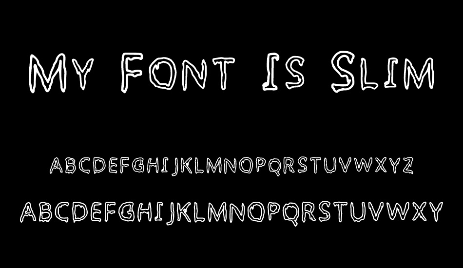 My Font Is Slimey font