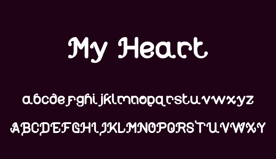 My Heart font