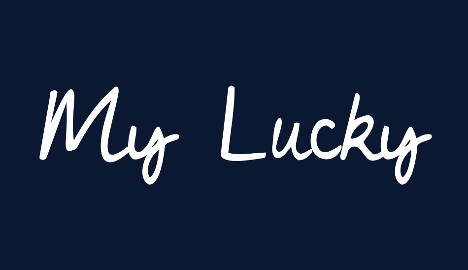 My Lucky Penny font big