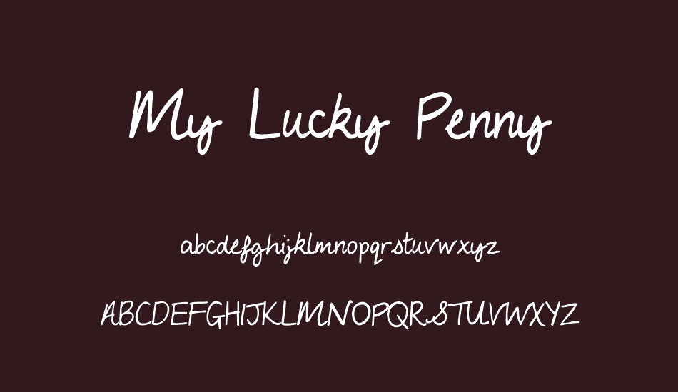 My Lucky Penny font