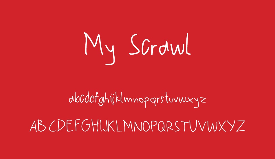 My Scrawl font