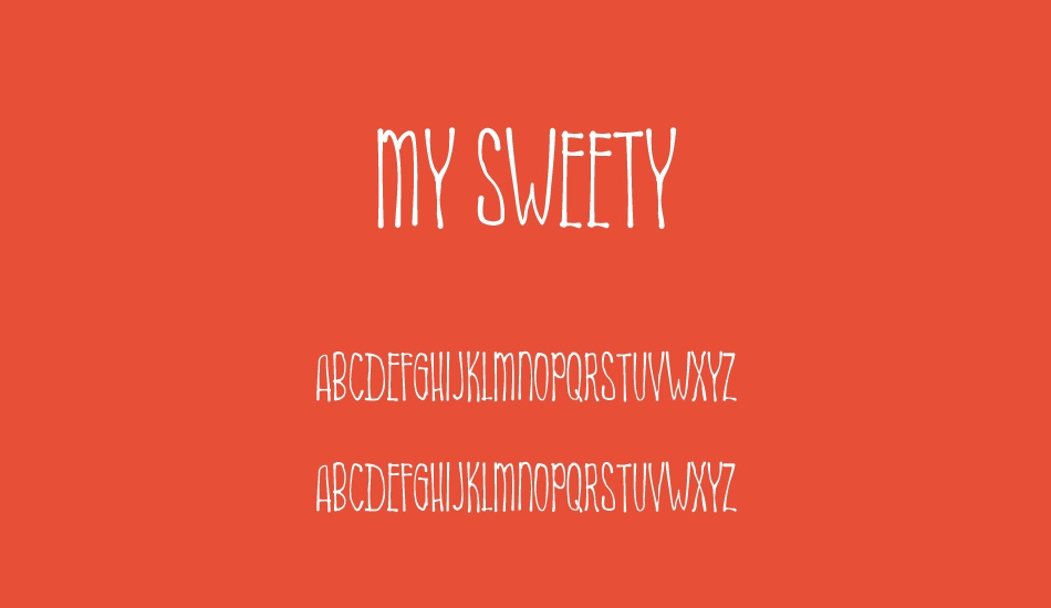 My Sweety font
