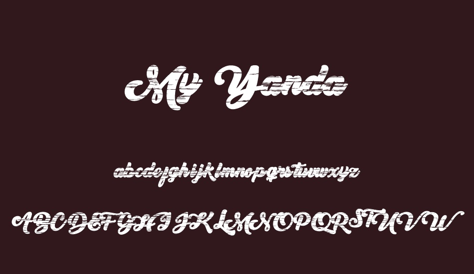 My Yanda font