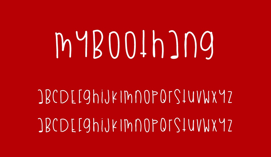 MyBooThang font