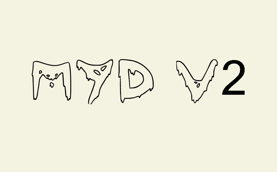 Myd V2 font big