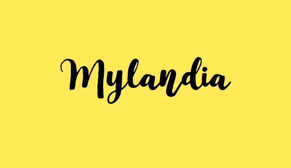 Mylandia font big